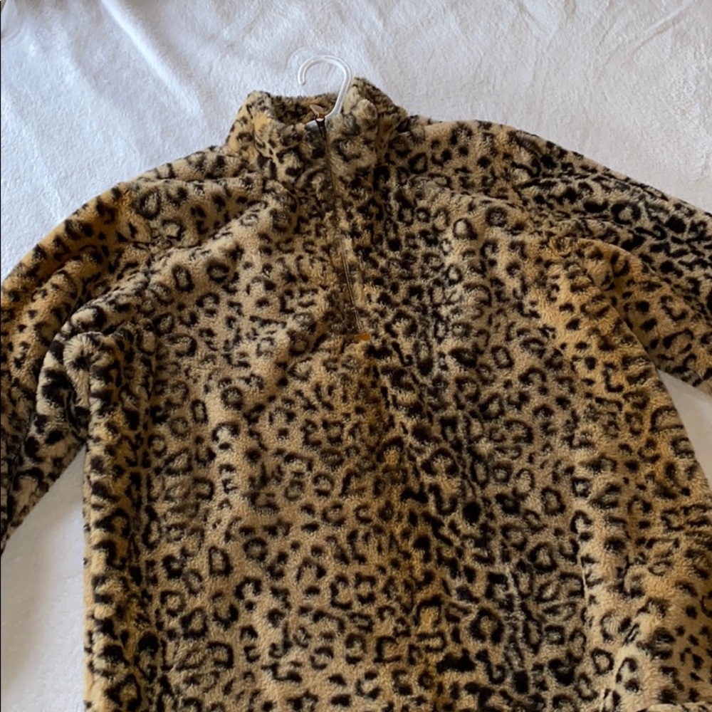 Cheetah half-zip